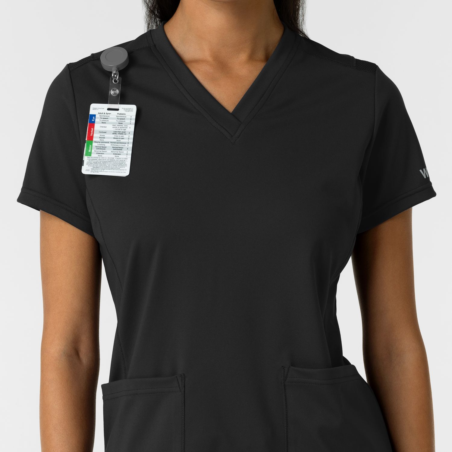 Casacca donna 6559 scollo a V black