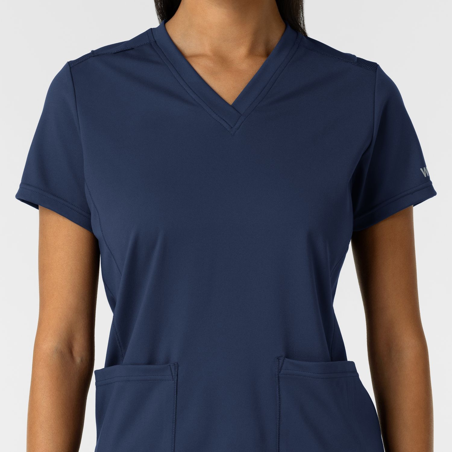 Casacca donna 6559 scollo a V navy blue