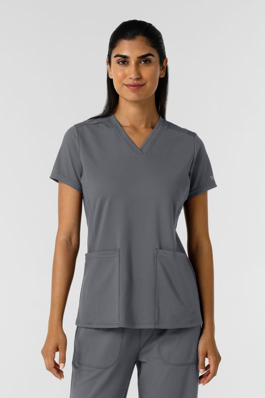 Casacca donna 6559 scollo a V pewter