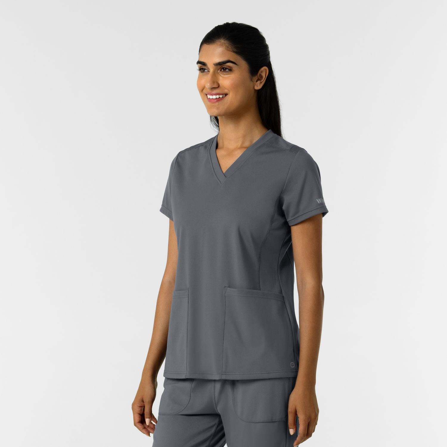 Casacca donna 6559 scollo a V pewter