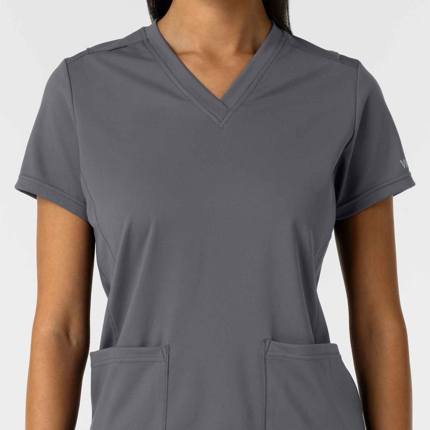 Casacca donna 6559 scollo a V pewter
