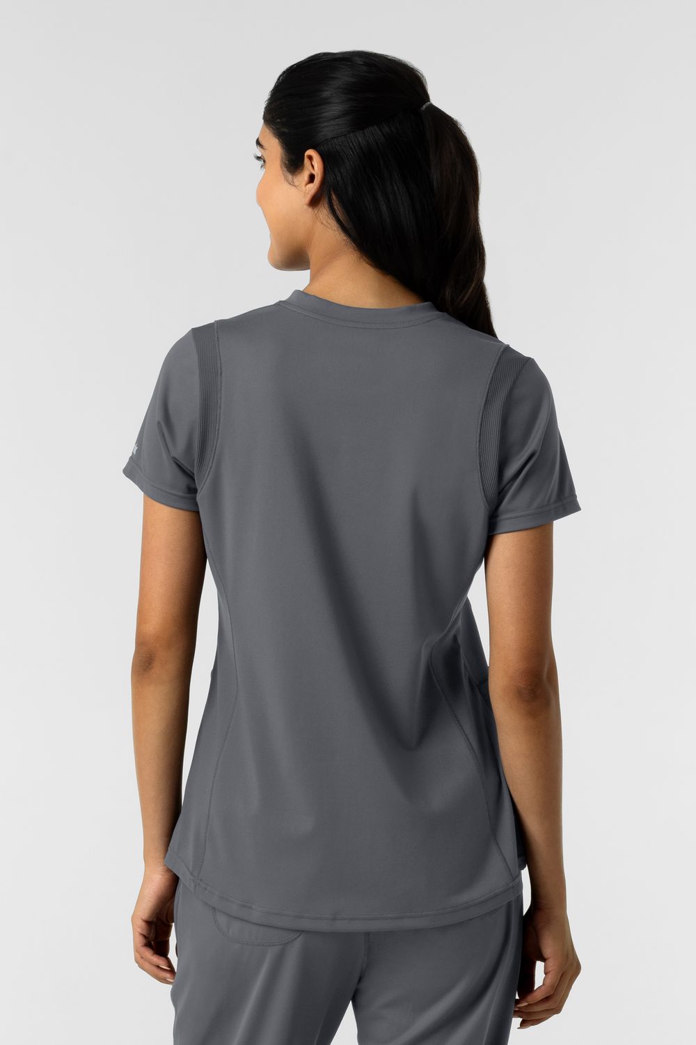 Casacca donna 6559 scollo a V pewter