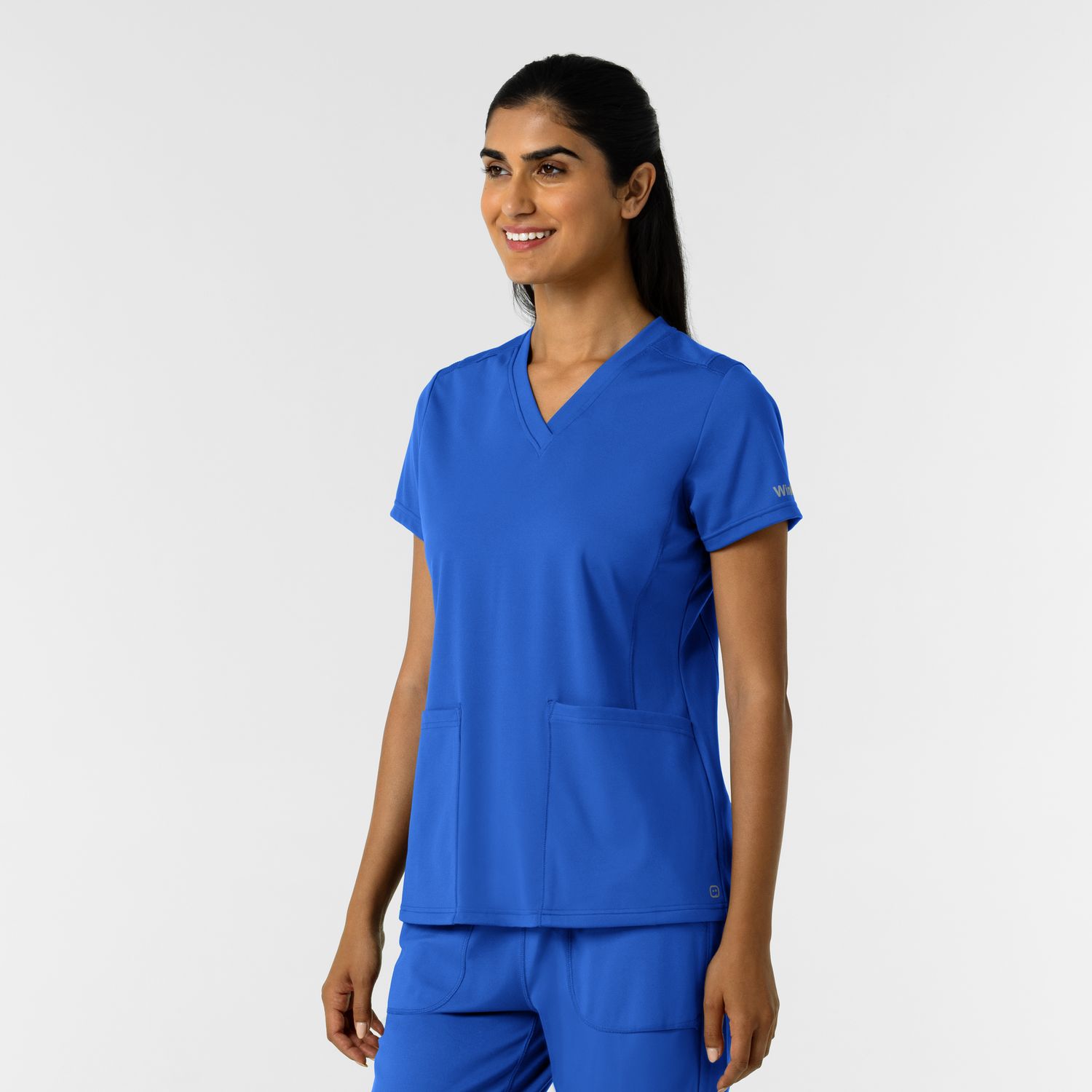 Casacca donna 6559 scollo a V royal blue