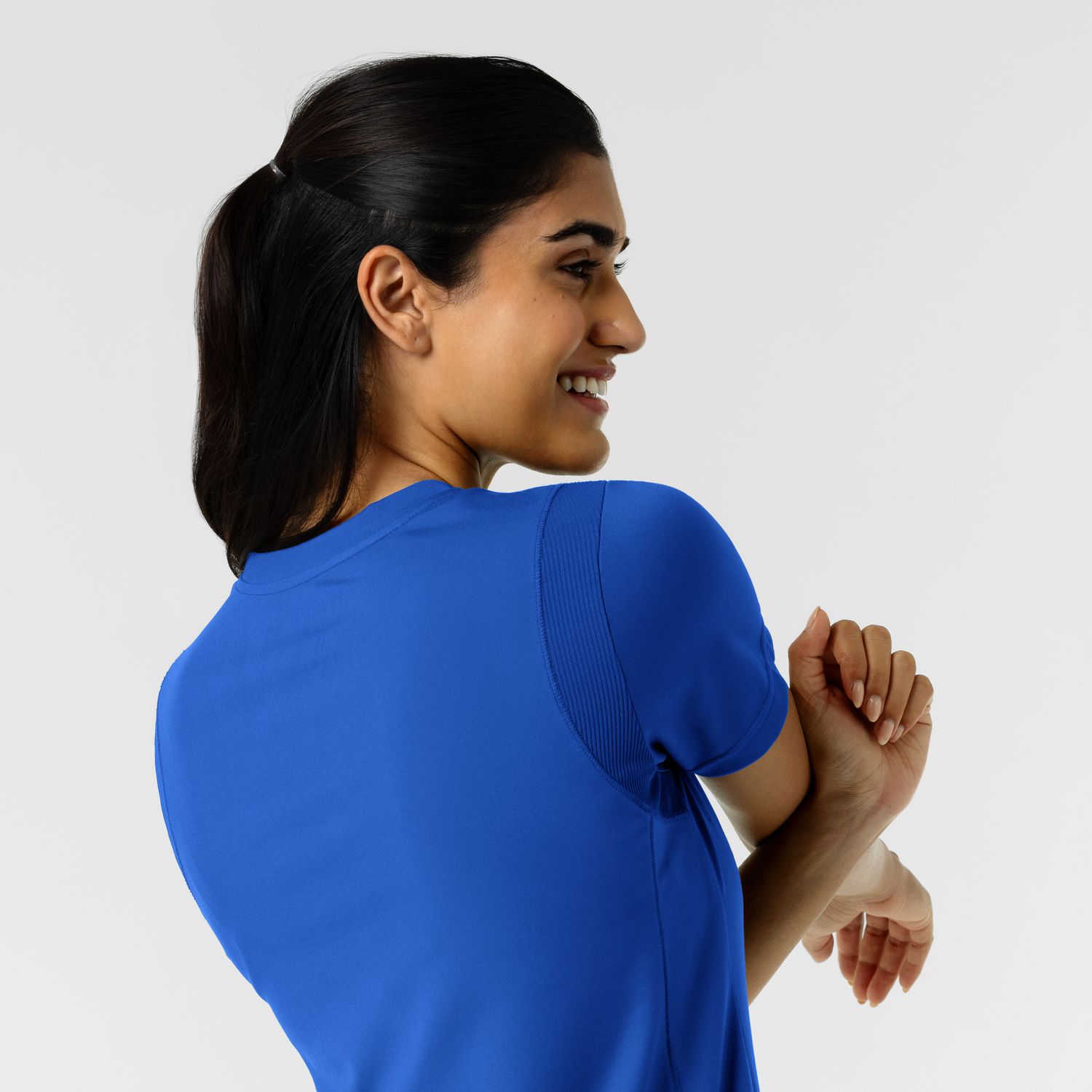 Casacca donna 6559 scollo a V royal blue