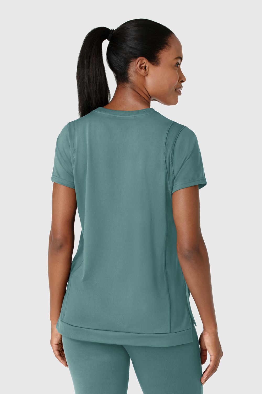 Casacca donna 6359 girocollo vintage teal