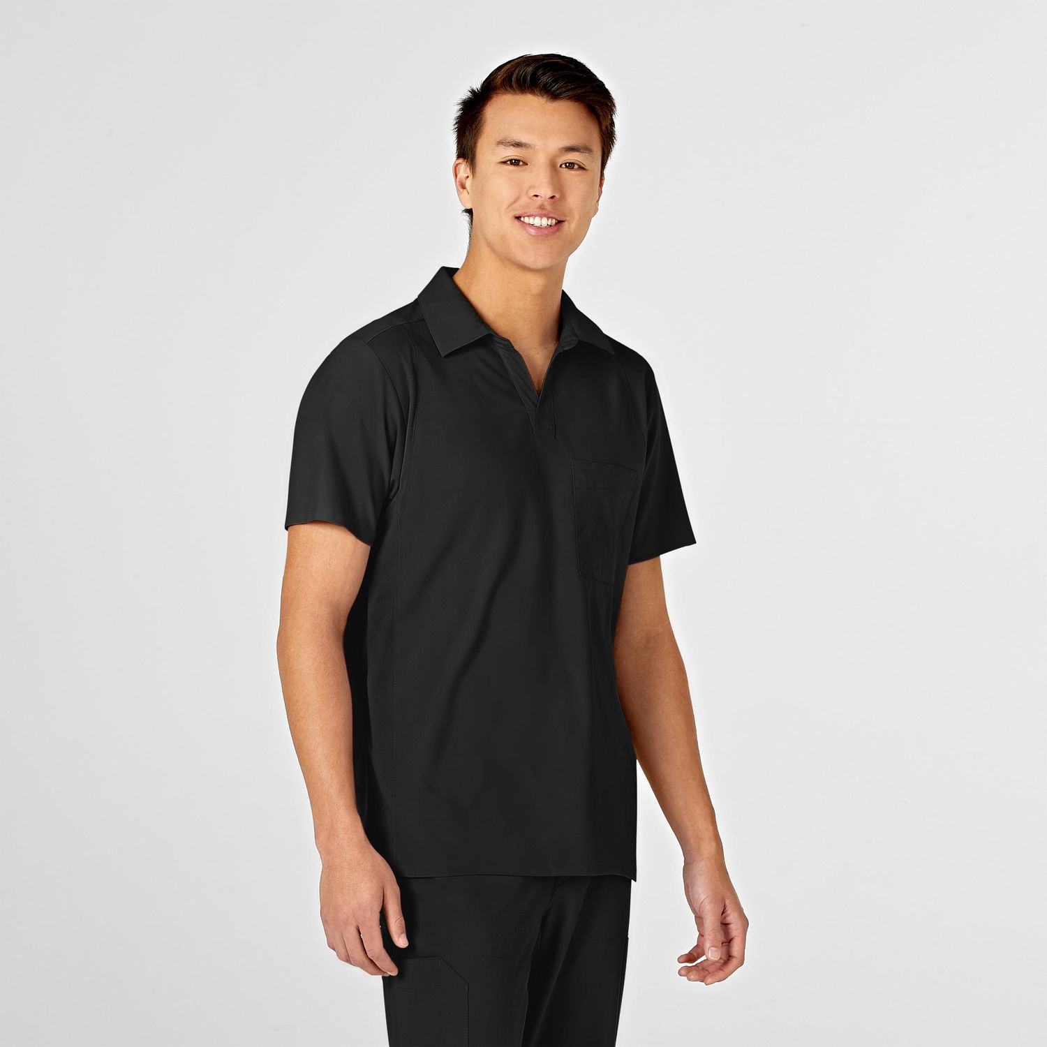 Casacca uomo 6055 scollo a V polo black