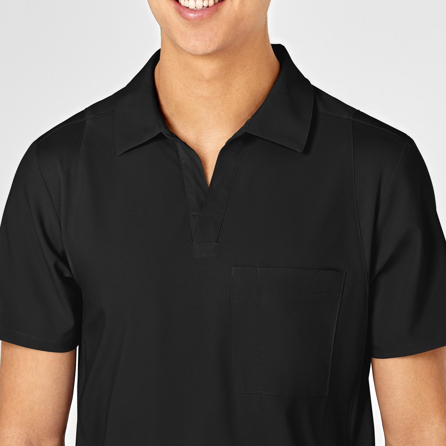 Casacca uomo 6055 scollo a V polo black