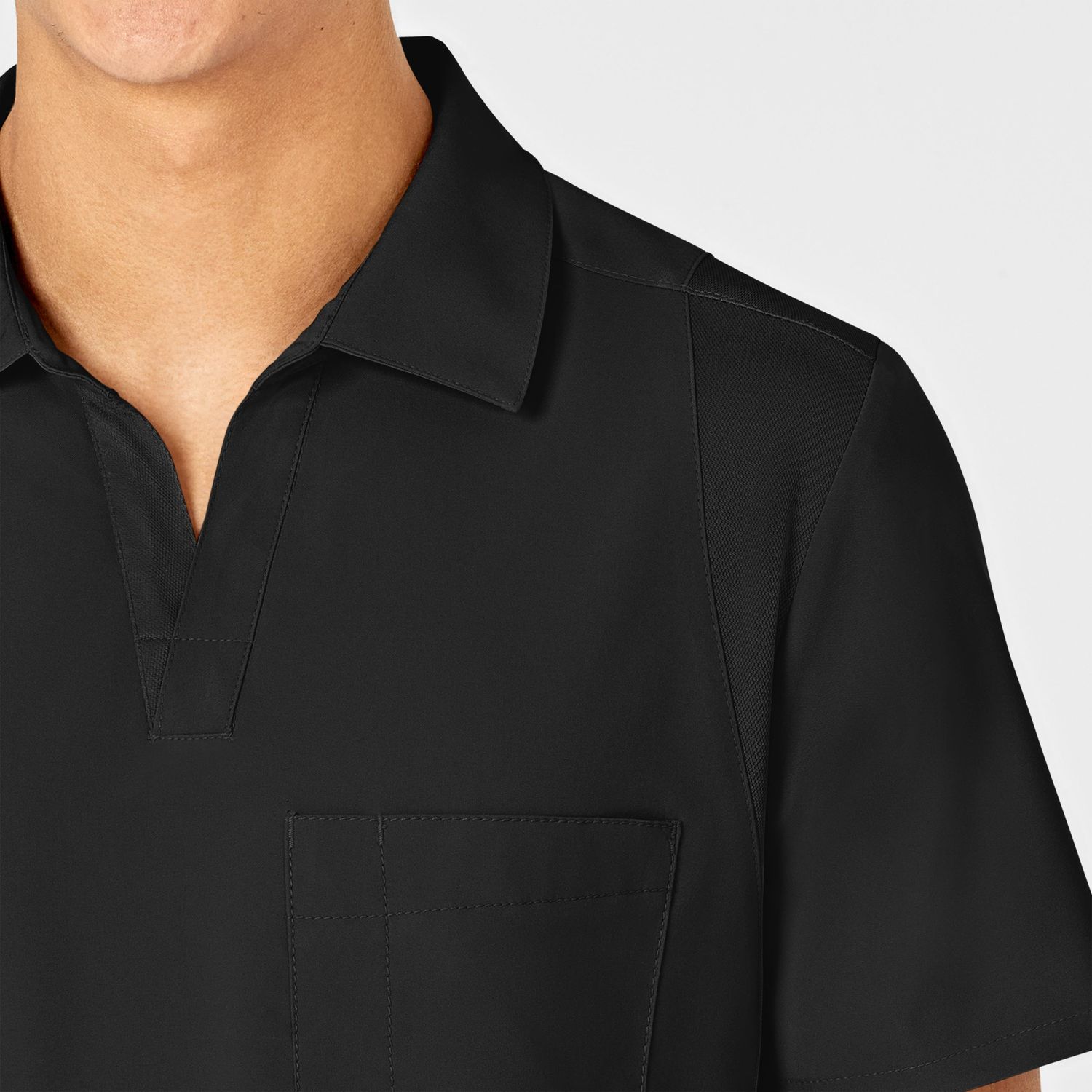 Casacca uomo 6055 scollo a V polo black