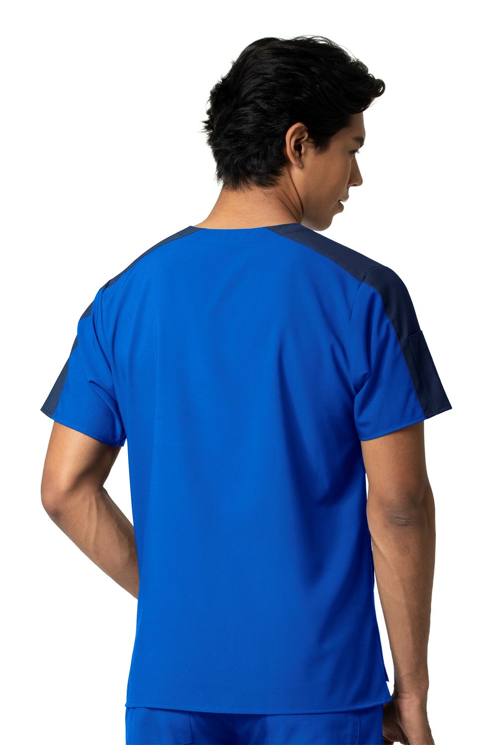 Casacca uomo 6655 scollo a V royal blue (navy blue)