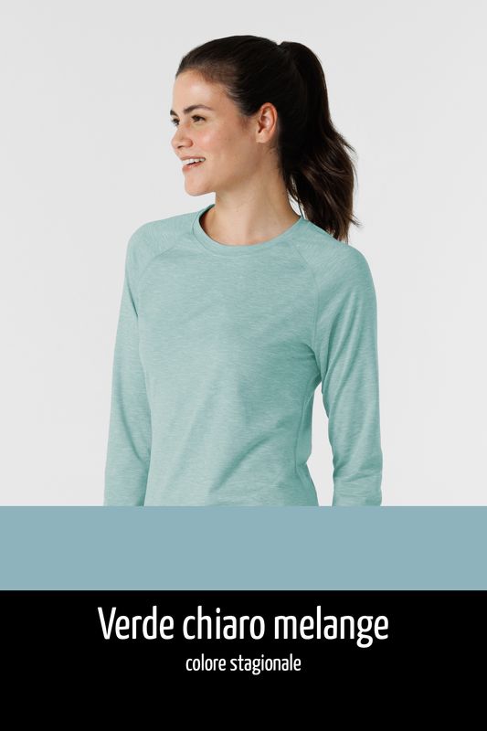 Sky Blue Heather Look - Verde chiaro melange