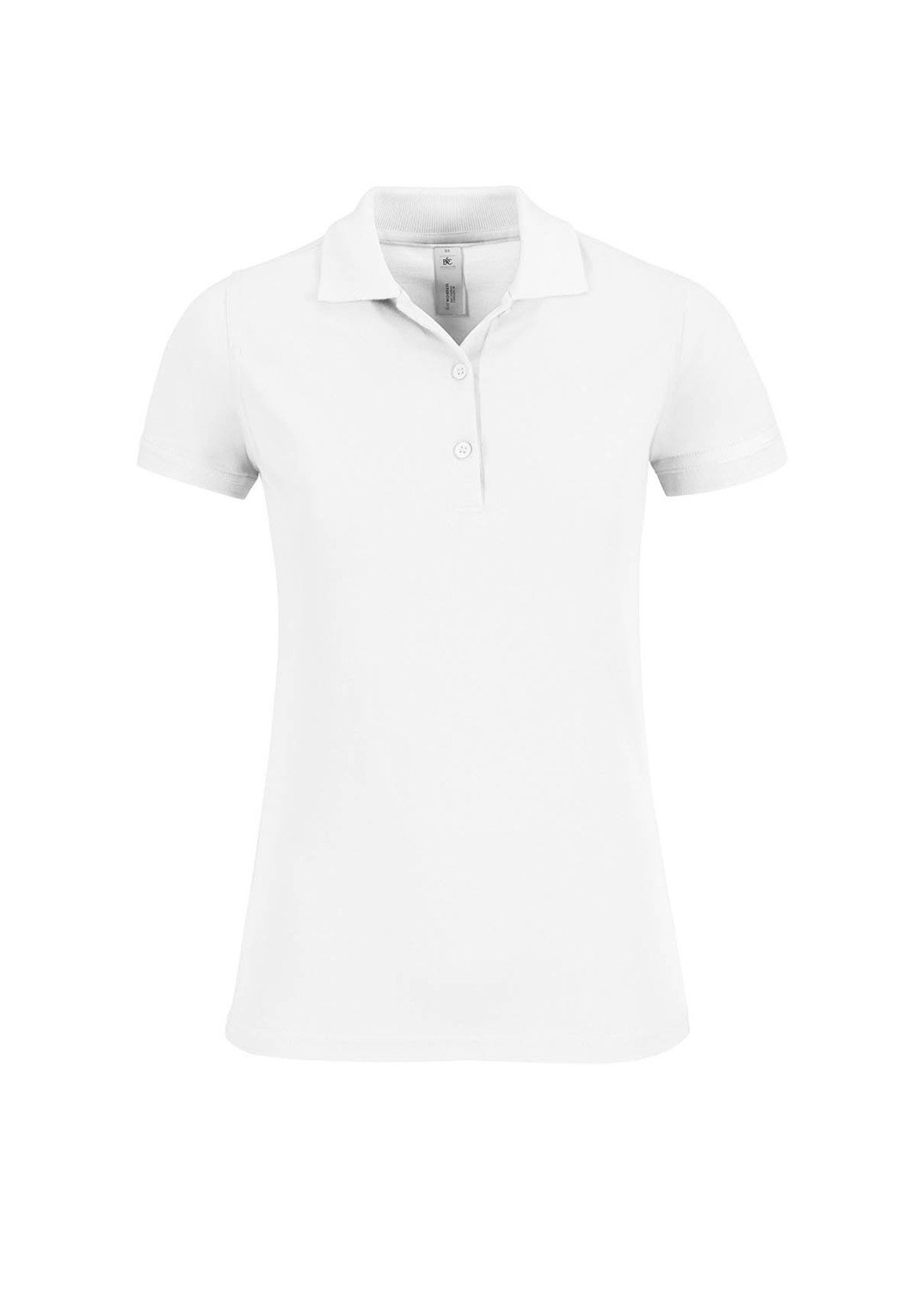 B&amp;C Safran Timeless polo donna manica corta, Colore: 001 bianco