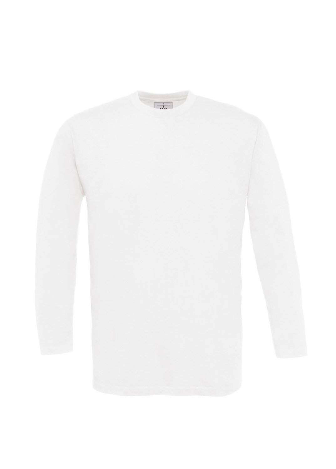 B&amp;C Exact 150 LSL T-shirt unisex manica lunga, Colore: 001 bianco