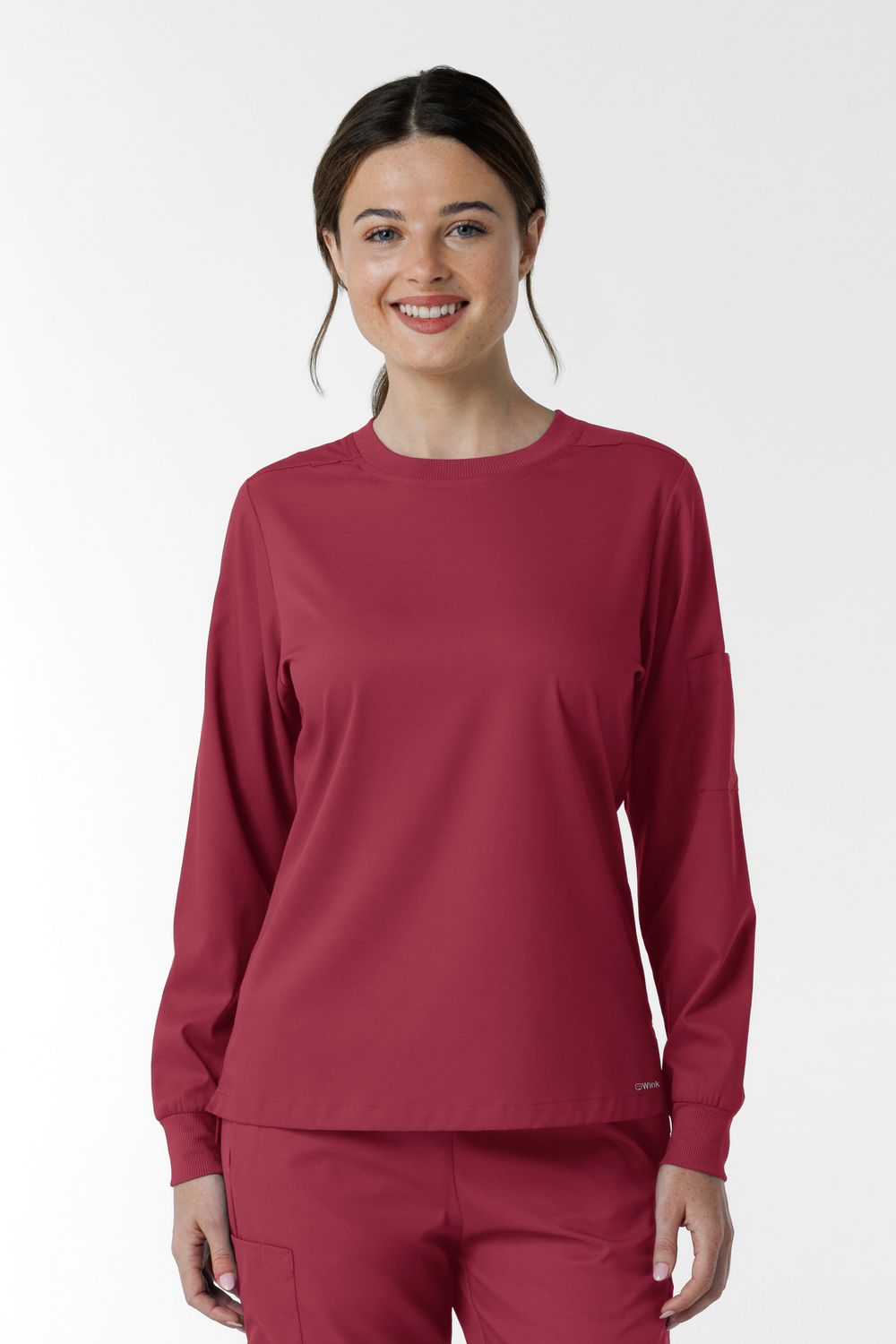 Casacca donna 6551 girocollo manica lunga ruby