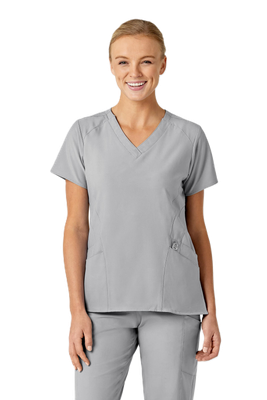 Casacca donna 6155 scollo a V grey