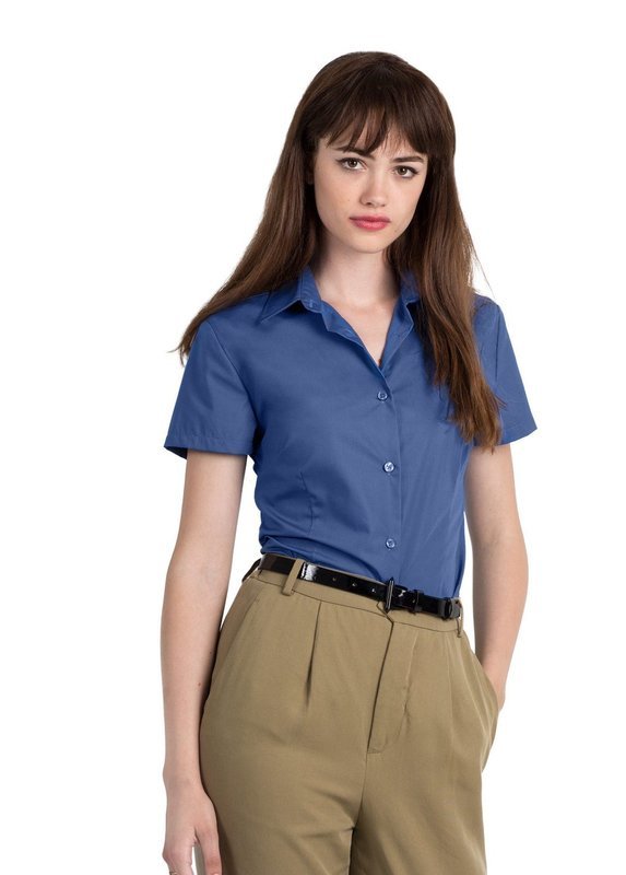 B&amp;C Camicia donna manica corta cotone