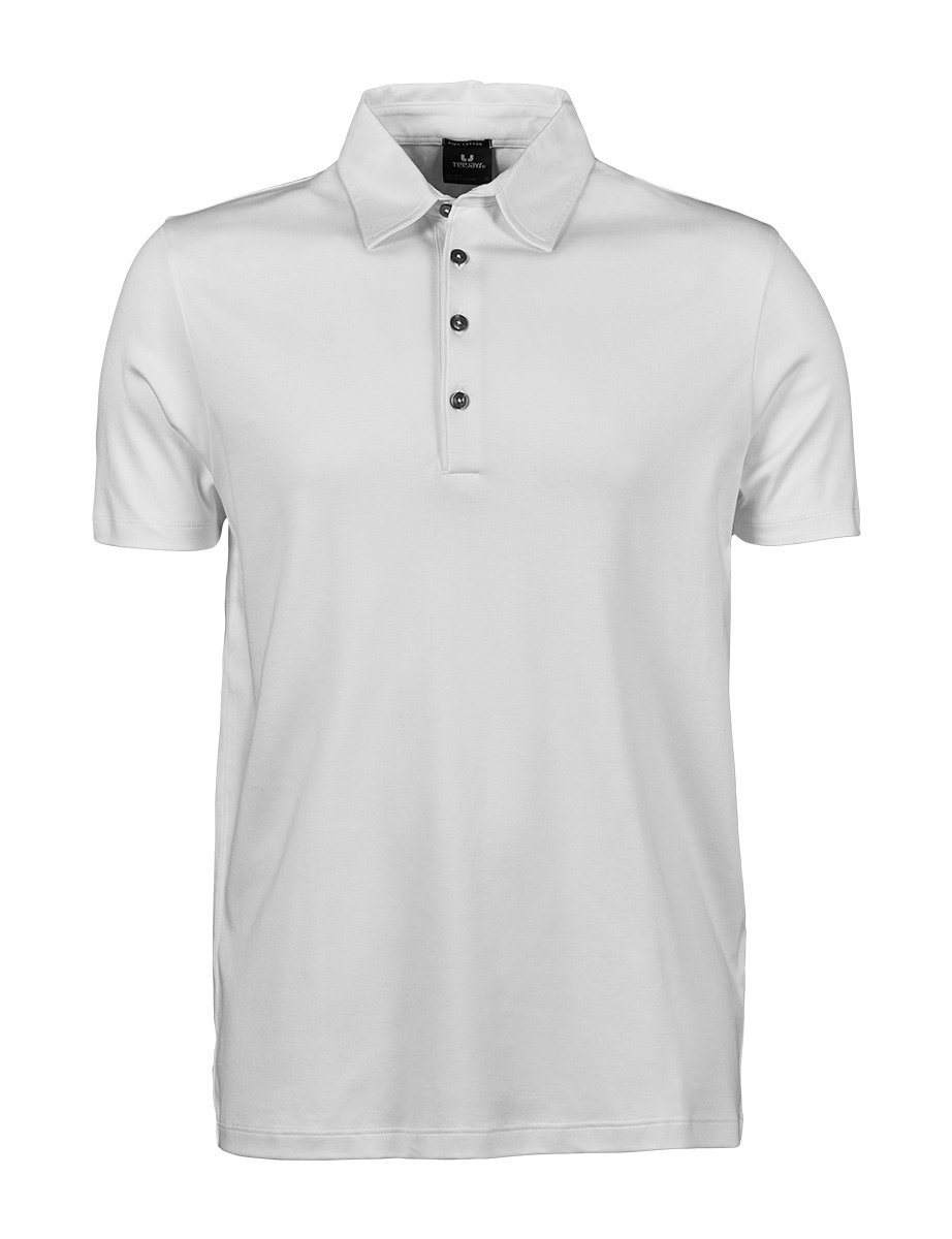 TEE-JAYS Polo uomo, Colore: 001 bianco