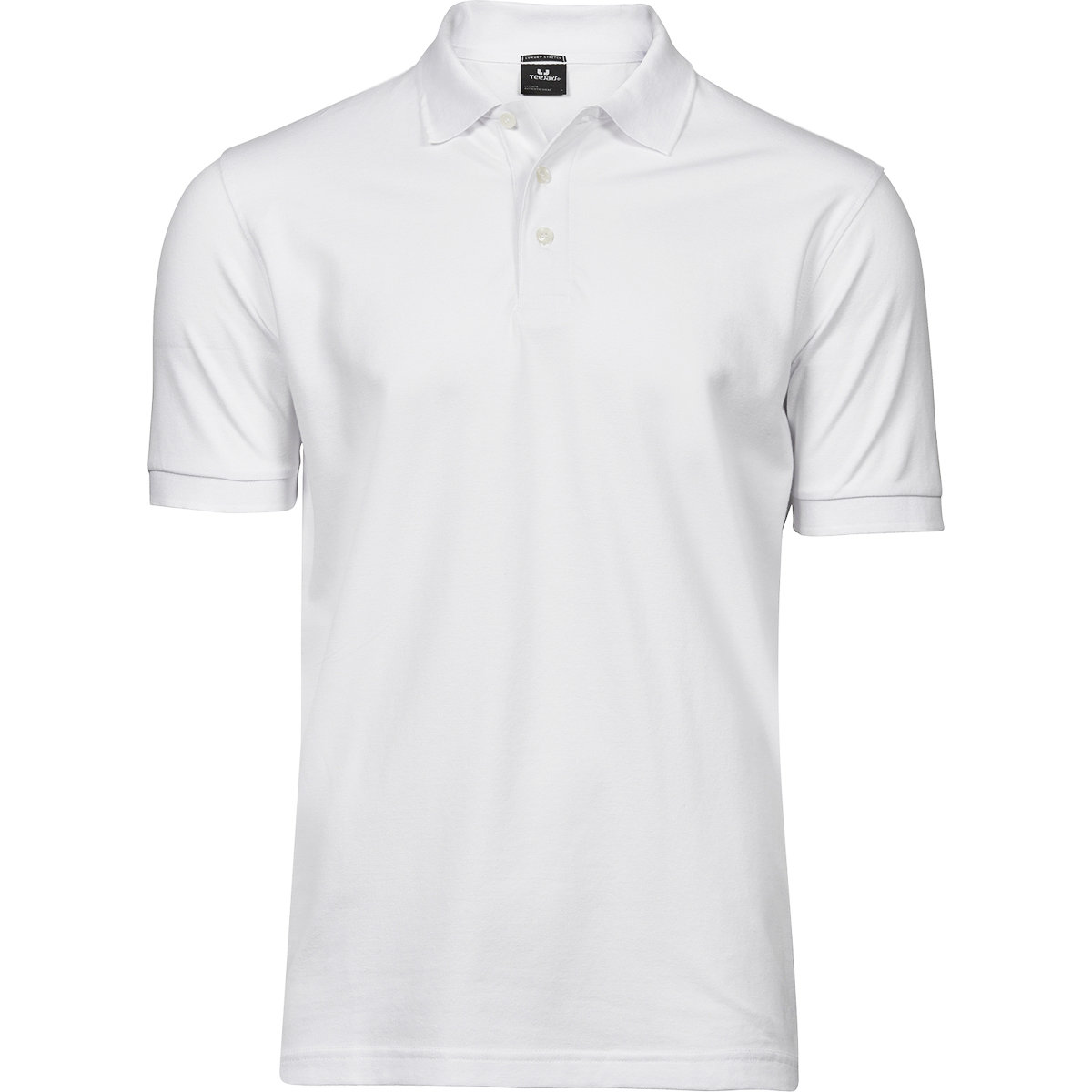 TEE-JAYS Polo uomo stretch, Colore: 001 bianco