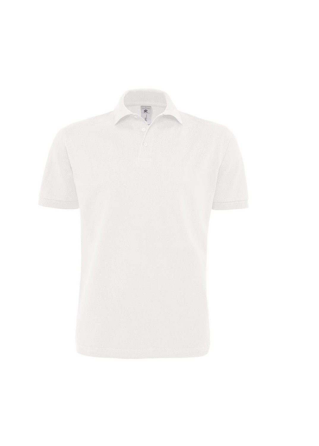 B&amp;C polo unisex manica corta pesante, Colore: 001 bianco