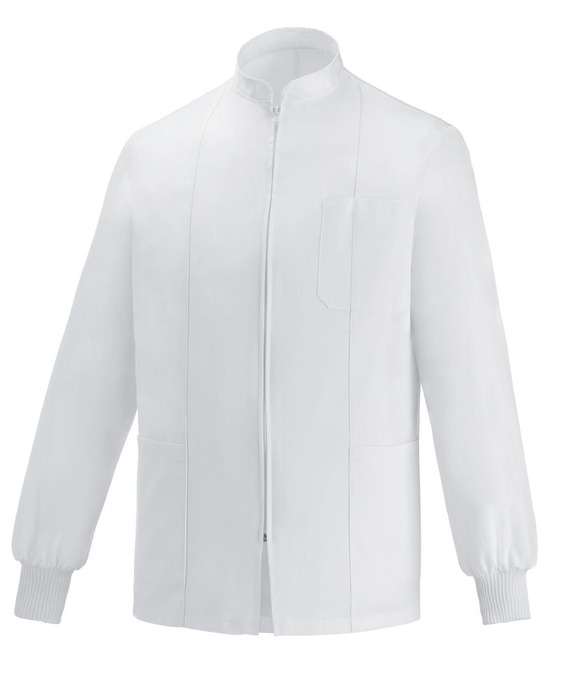 EGOCHEF Vasco Casacca unisex zip bianco