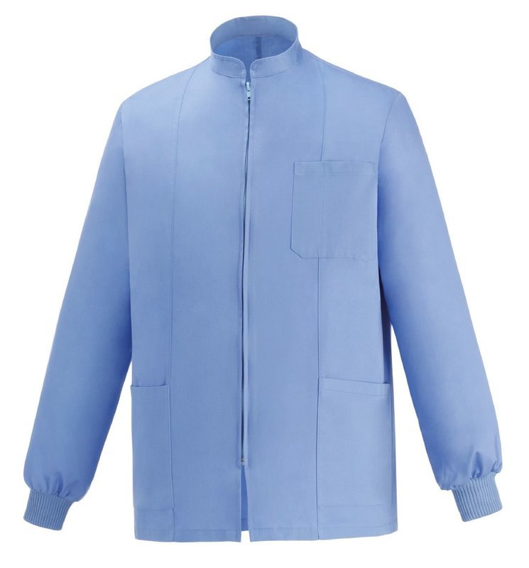 EGOCHEF Vasco light blue casacca uomo zip
