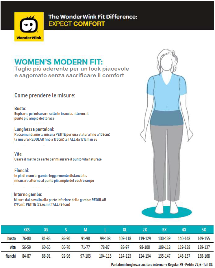 Tabella Taglie Modern Women
