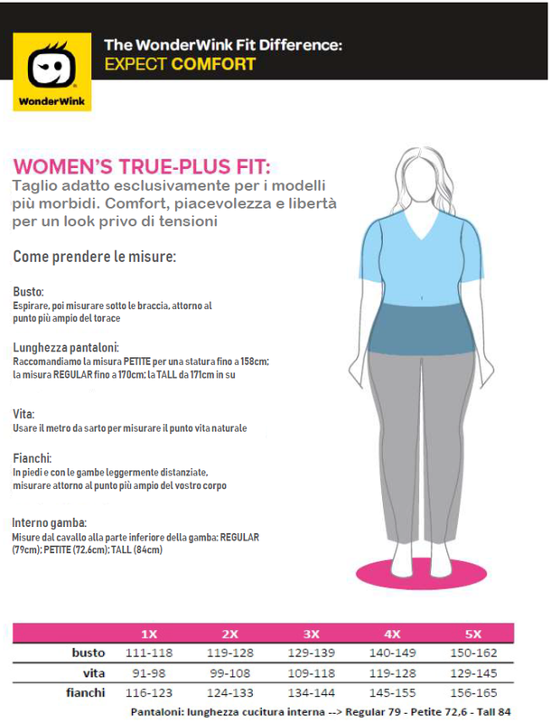 Tabella Taglie True Plus