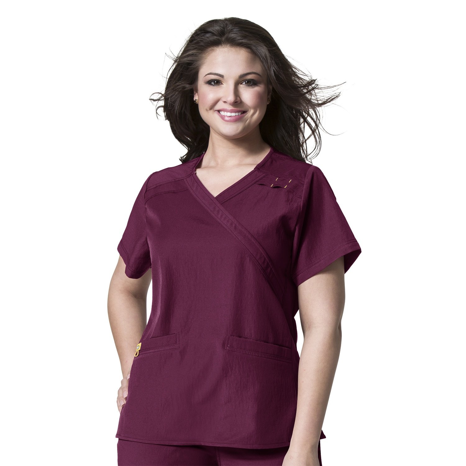PLUS Casacca donna scollo a Y, Colore: wine