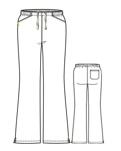 PLUS Pantalone donna gamba svasata