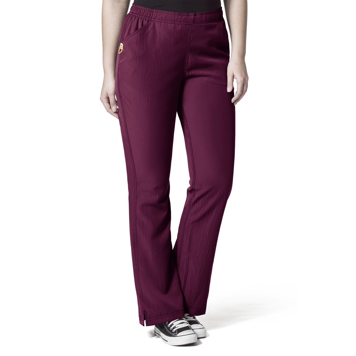 PLUS Pantalone donna gamba svasata, Colore: wine