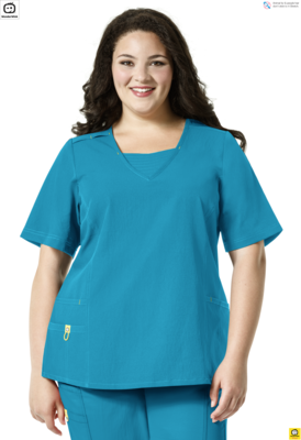 PLUS Casacca donna scollo a V chiuso