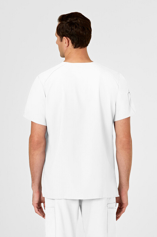 6355 scollo a V - bianco