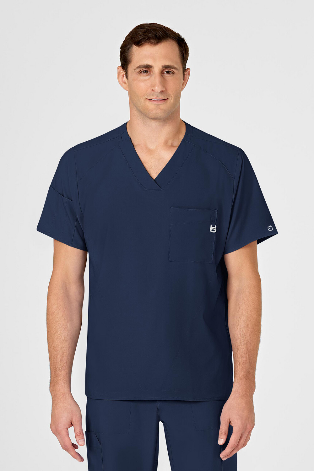 6355 scollo a V - blu navy