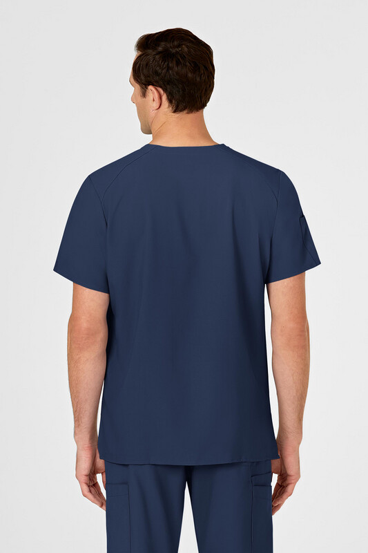 6355 scollo a V - blu navy