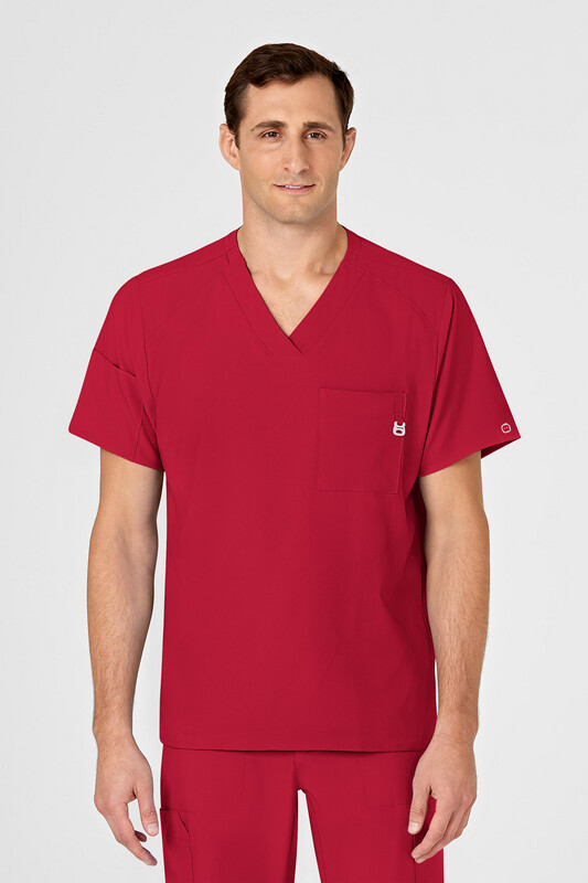 6355 scollo a V - rosso