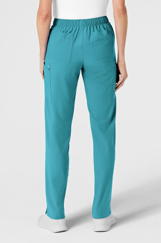 Pantalone donna 5155 cargo 7 tasche teal blue