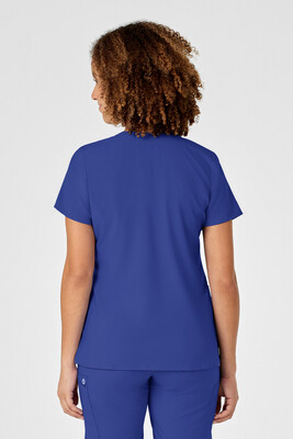 Casacca donna 6455 scollo a Y galaxy blue