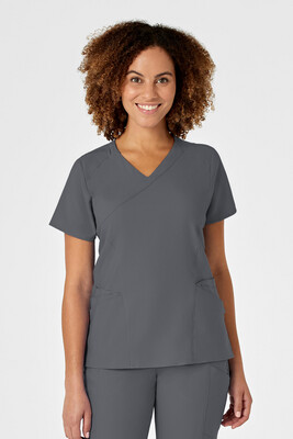 Casacca donna 6455 scollo a Y pewter