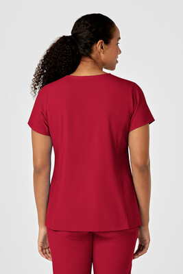 Casacca donna 6755 scollo a Y arrotondato red