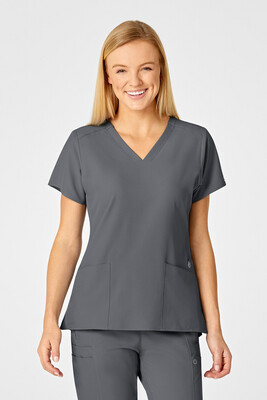 Casacca donna 6555 scollo a V pewter