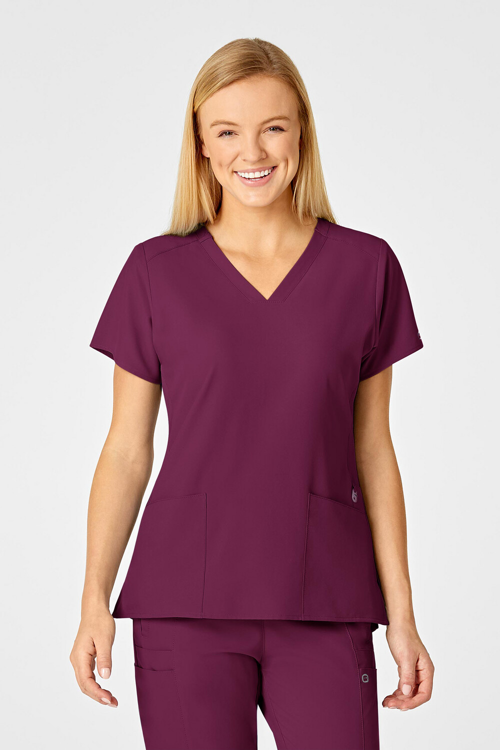 Casacca donna 6555 scollo a V wine