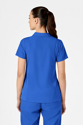 Casacca donna 6955 scollo a V polo royal blue