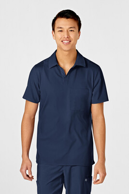 Casacca uomo 6055 scollo a V polo navy blue