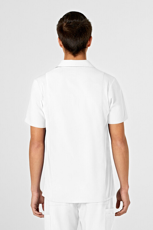 Casacca uomo 6055 scollo a V polo white