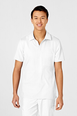 Casacca uomo 6055 scollo a V polo white