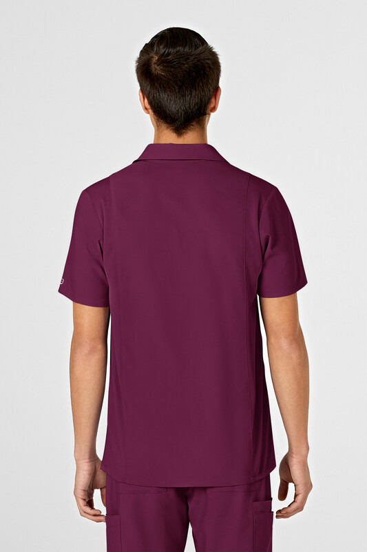Casacca uomo 6055 scollo a V polo wine