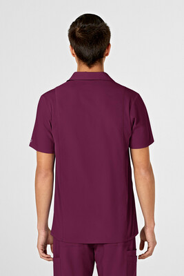Casacca uomo 6055 scollo a V polo wine