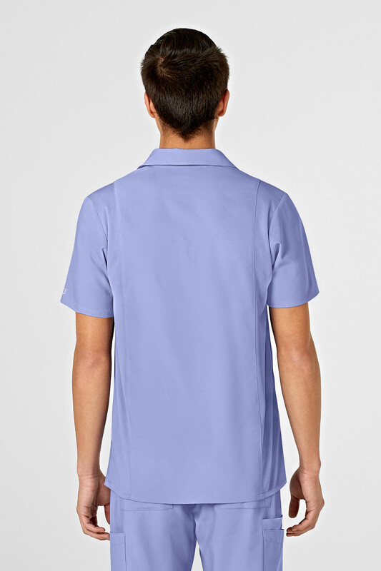 Casacca uomo 6055 scollo a V polo ceil blue