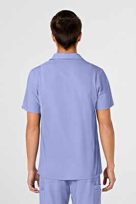 Casacca uomo 6055 scollo a V polo ceil blue
