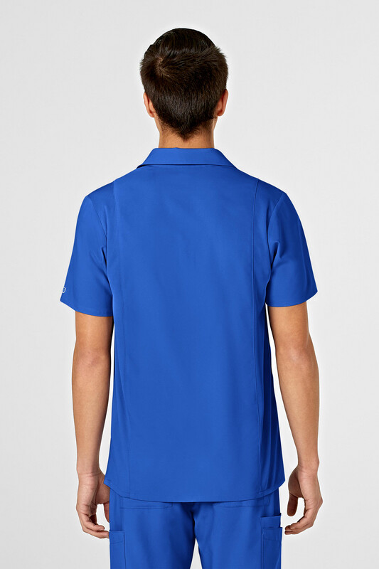 Casacca uomo 6055 scollo a V polo royal blue