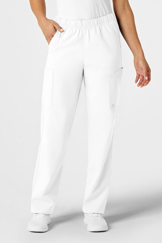 Pantalone unisex 5855 cargo white